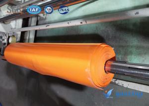 Wholesale Fireproof 0.8mm Orange Silicone Coated Fiberglass Aging Resistance For Subway from china suppliers