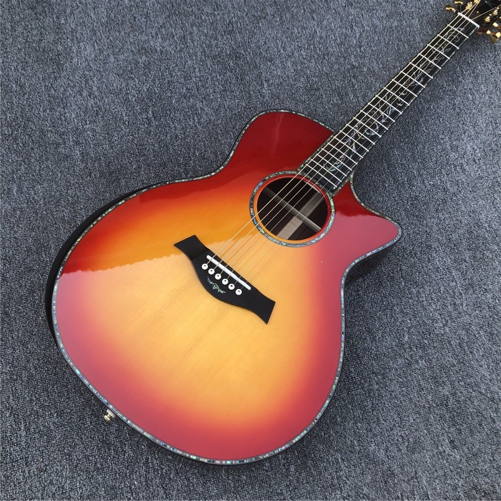 2019 NEW Sunbrust SP14s Acoustic Guitar with fingerboard ebony rosewood back side