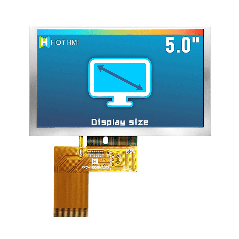 High Brightness Sunlight Readable TFT Display 5 Inch IC ST7262