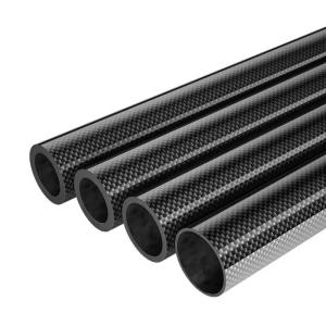 Wholesale 100% 3K Glossy Finish Carbon Fiber Pipe Tube Strong Corrosion Resistance from china suppliers