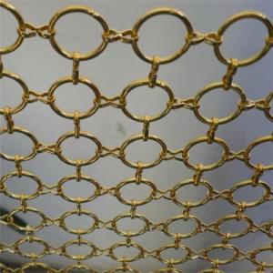 Wholesale Longlife Golden Metal Coil Drapery Decorative Metal Mesh Screen Stainless Steel from china suppliers