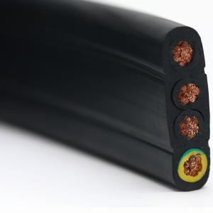 Wholesale Flat Flexible Traveling Cable for Crane or Conveyor 4Cx16sqmm Black Jacket from china suppliers