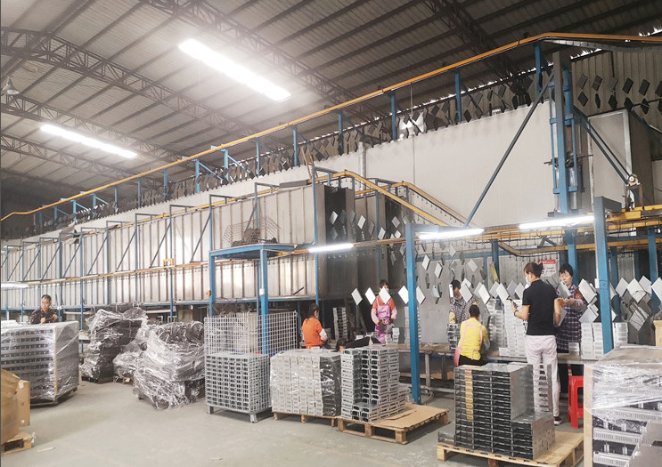 50W Electrostatic Powder Spraying Machine Overhead Conveyor Coating Line