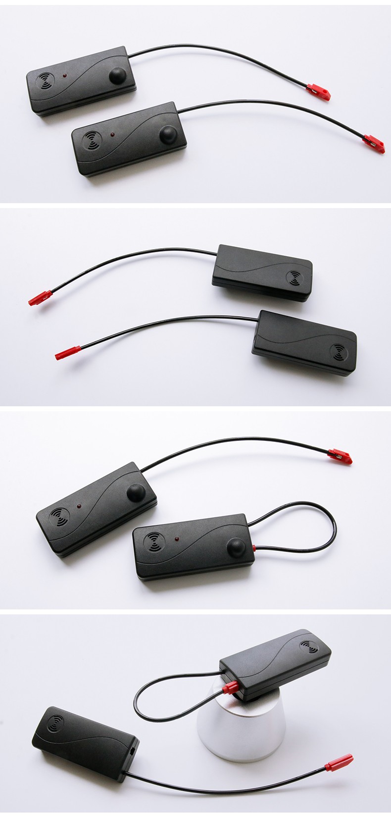Security Dual Alarm/Tripple Alarm Eas Anti-theft Alarming System Magnetic Plastic Self Alarming Tags for Bag Shoes