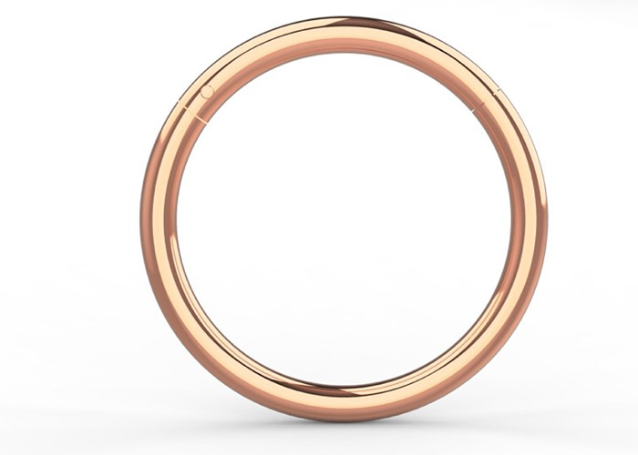 Hinged Segment 18K Gold Nose Piercing Classic 6-12mm Dimension