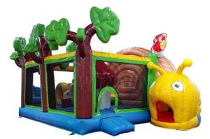 Wholesale Cute Snail Style Inflatable Jump House , Waterproof Blow Up Bounce House from china suppliers