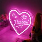 Wedding Angel Wings Wall Decor With Acrylic Marquee Letters LED Neon Sign