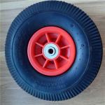 350-4 10 Inch Solid Rubber Wheels Plastic Rim