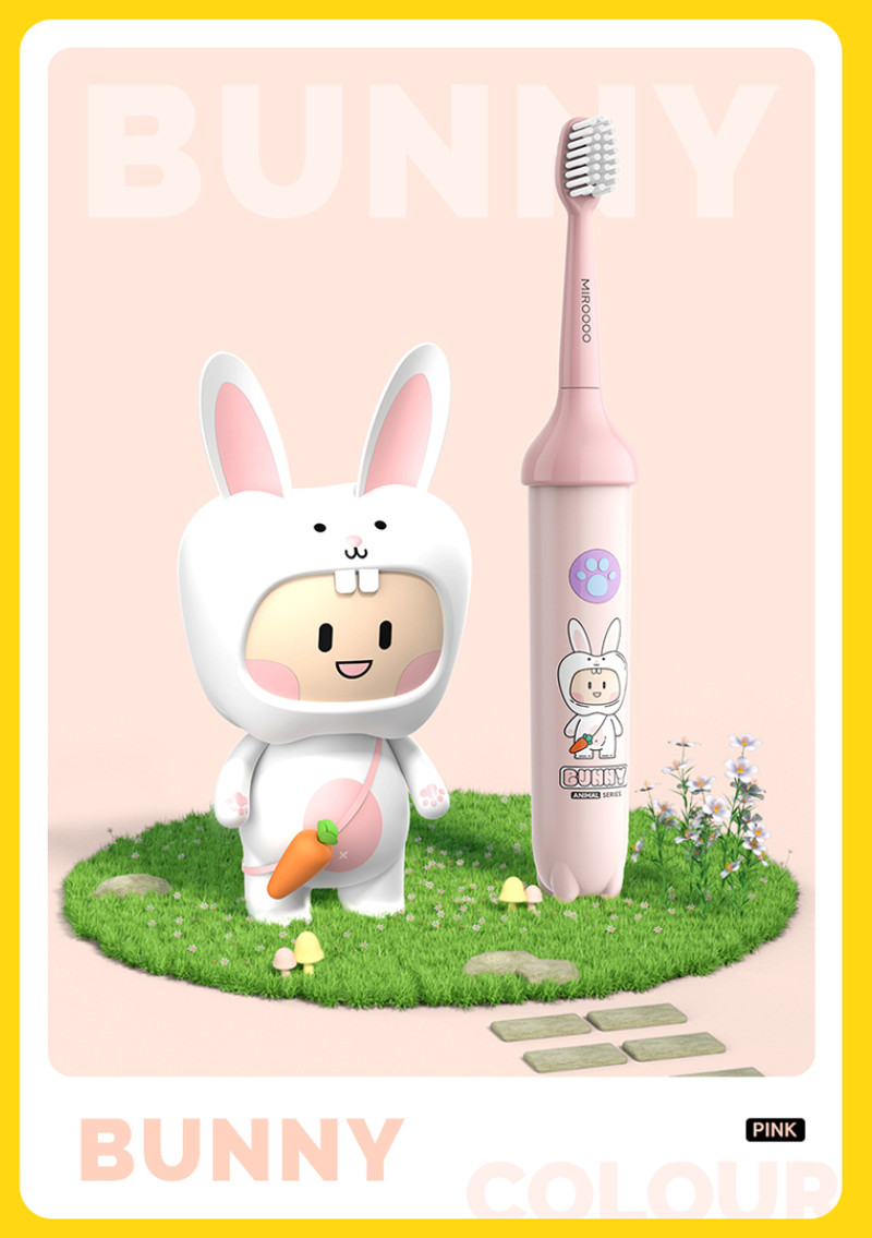 Sonic Electric Toothbrush Cartoon Smart Children Toothbrushes For 3-15 Year Old Kids