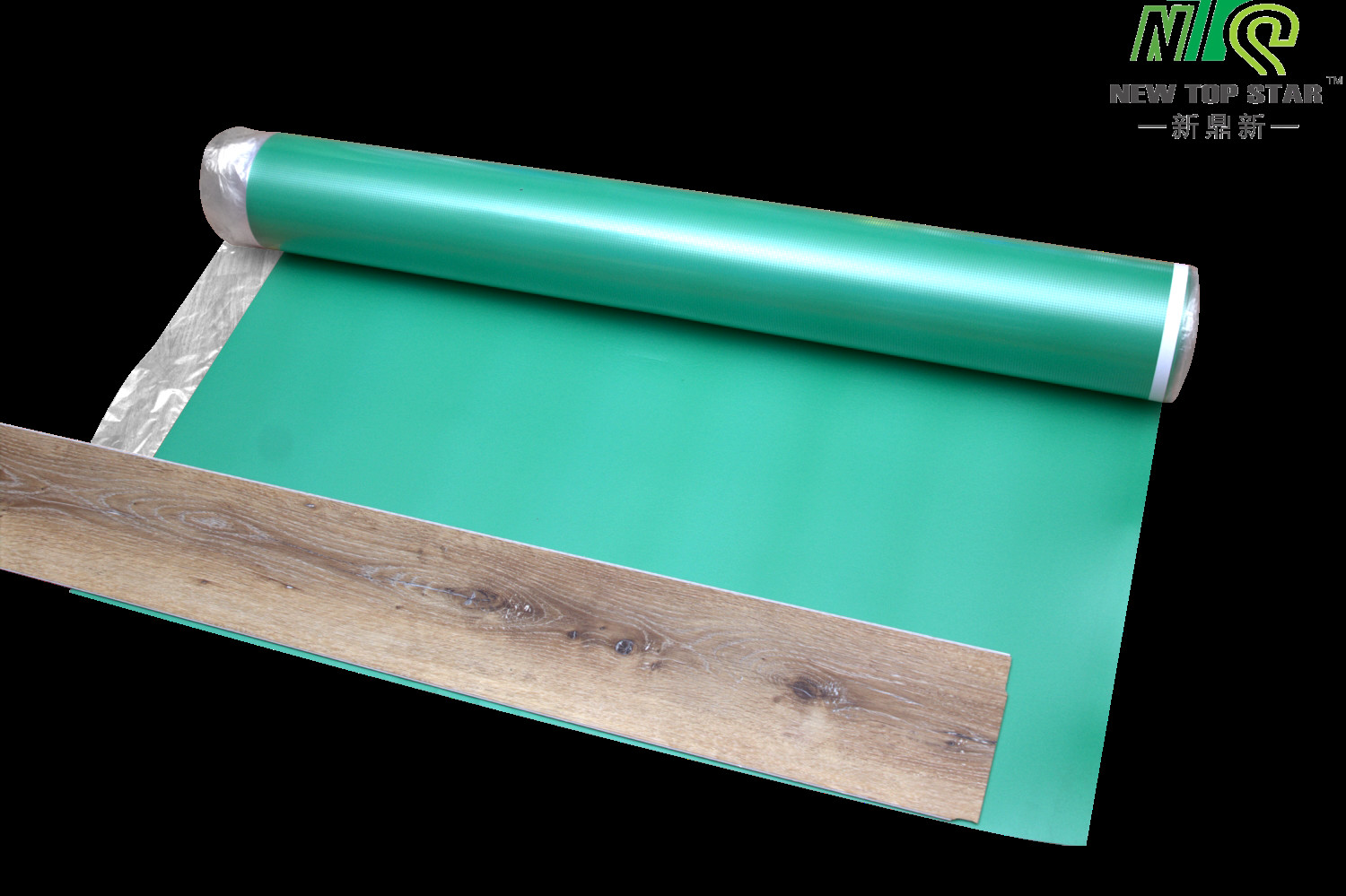 Odorless Moisture Resistant Underlayment , Green IXPE Floor Tile Plastic Underlayment