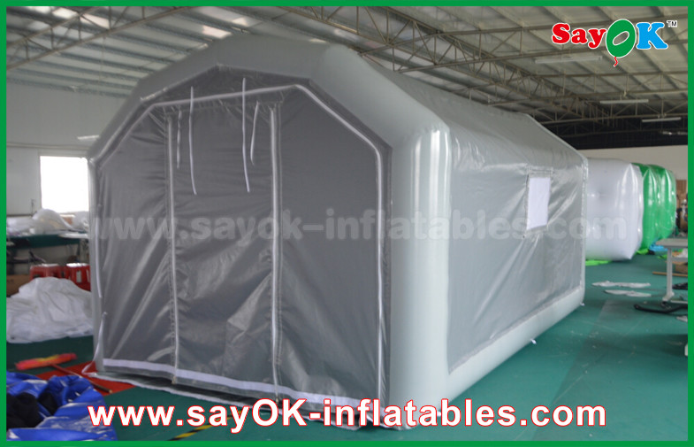 10 x 5m Gray Custom Inflatable Products PVC Inflatable Spray Booth For Car Spraying