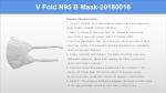 Niosh White Folding Medical Grade Face Mask BFE 99.9%