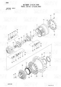 Wholesale 9250188 9269199 Custom Colors ZX200-3 Excavator Travel Final Drive Catalog Motor Drive from china suppliers