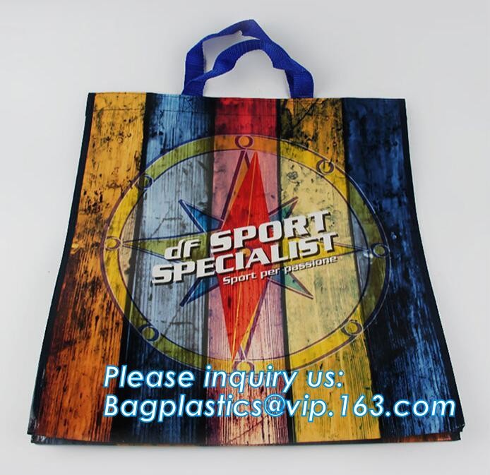 Promotional Cheap Polypropylene Die Cut Laminated TNT Tote PP Woven Shopping Bag,Europe Standard bopp Laminated China PP