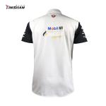 Custom Printed Logo and Teamwear Design Black Racing Shirts for Adults in 100%