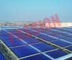 50 Tubes Vacuum Tube Solar Collector Stainless Steel Manifold For Project