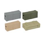 WW2 military war scene model accessories soldier weapon treatment material box
