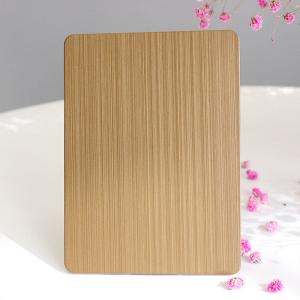 Wholesale 304 Brushed Decorative Stainless Steel Sheet 201 Hairline Stainless Steel Panel from china suppliers