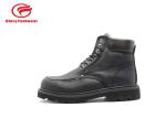 Cowboy Black Yellow Goodyear Steel Toe Boots For Office / Engineer Waterproof