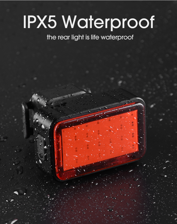 USB Bicycle Accessories Led Rechargeable Bike Tail Light Intelligent