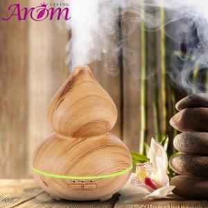 Wholesale 150ML Calabash Design Cool Mist Mini Air Wood Grain Essential Oil Aroma Diffuser from china suppliers