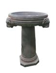 Simple Design Grey Bowl Outdoor Resin Fountains , Cast Stone Bird Baths