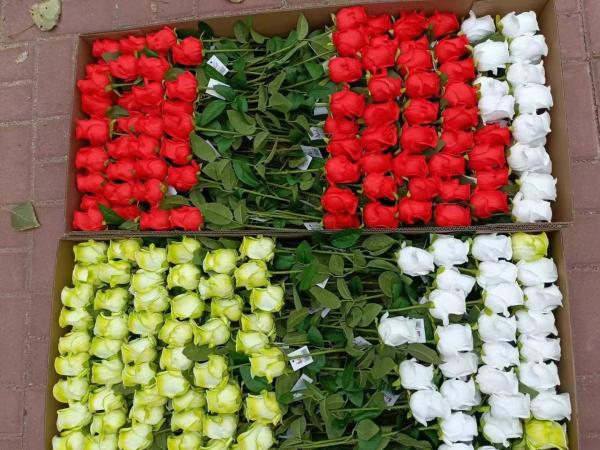 Best sell Wedding Decorative PU Real Touch Tulip Rose Flowers Tulips Artificial