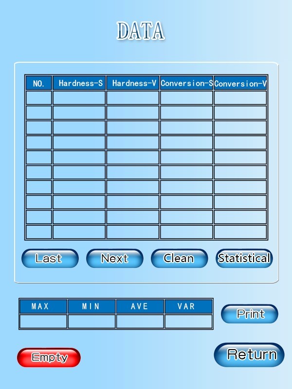 Digital Vickers Hardness Tester Aluminium Menu Interface Type Structure