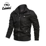 Custom Collar Chaqueta Moto Trench Cagoul Utility Manteau Zipper Male Outerwear
