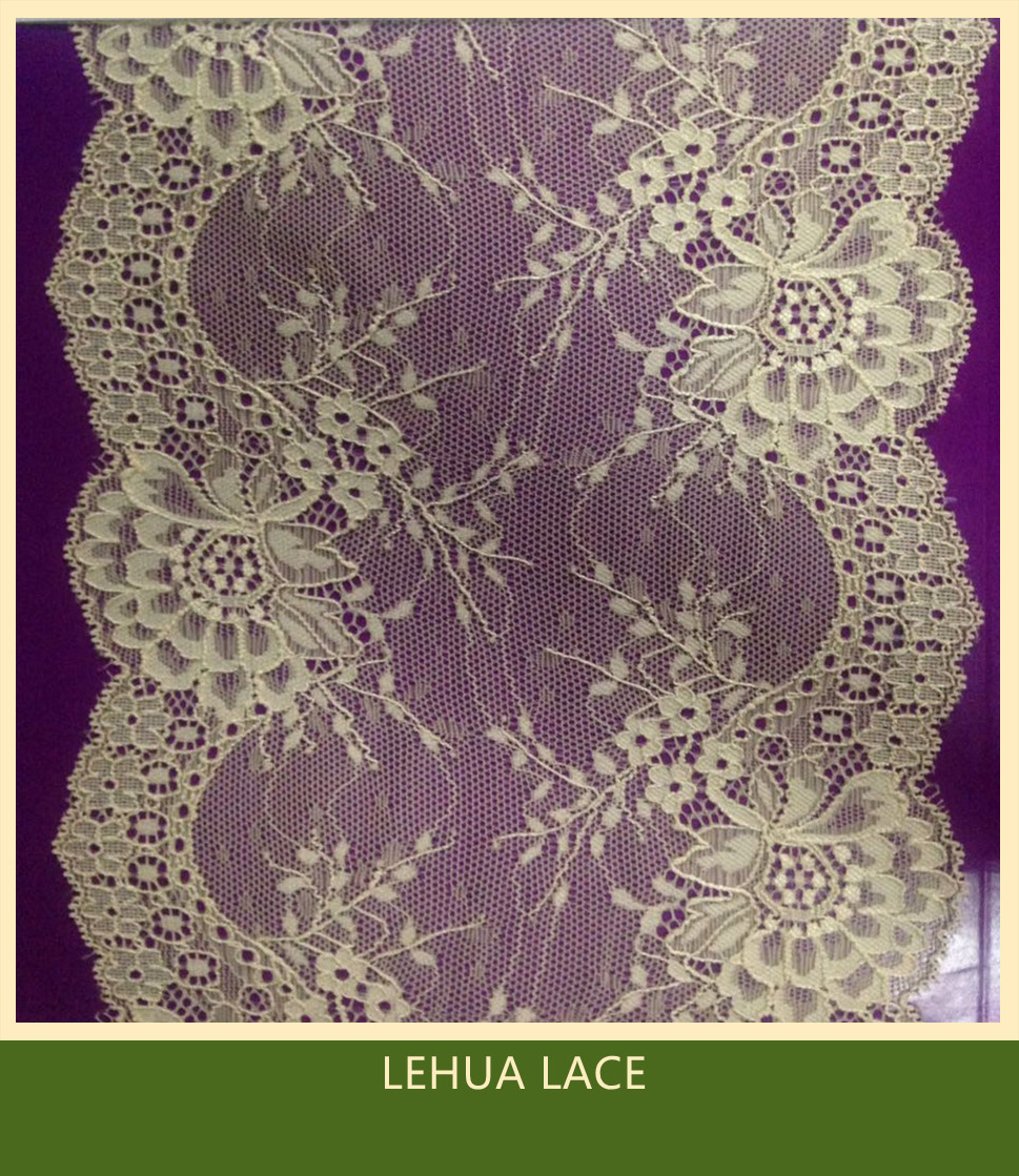 Hot Selling and nice quality Nylon Spandex Stretchy Brazil Lace from China