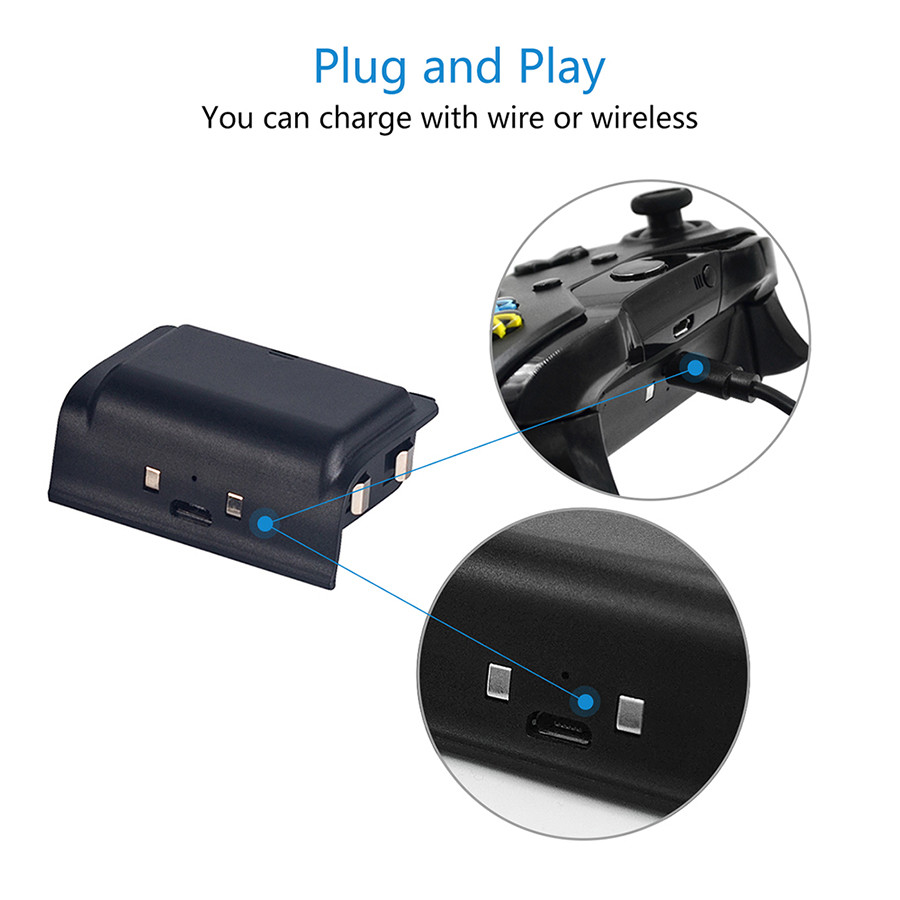 High Quality Charging Dock Dual Charger Station with 2 x1200mAh Rechargeable Batteries and USB Cable for Xbox One