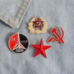 Custom Enamel Military Cap Badges Lapel Pins Metal Band Pins Pentagram