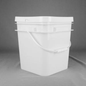 Wholesale Wholesale Custom Printed 20 Liter Black Square Plastic Bucket With Lid from china suppliers