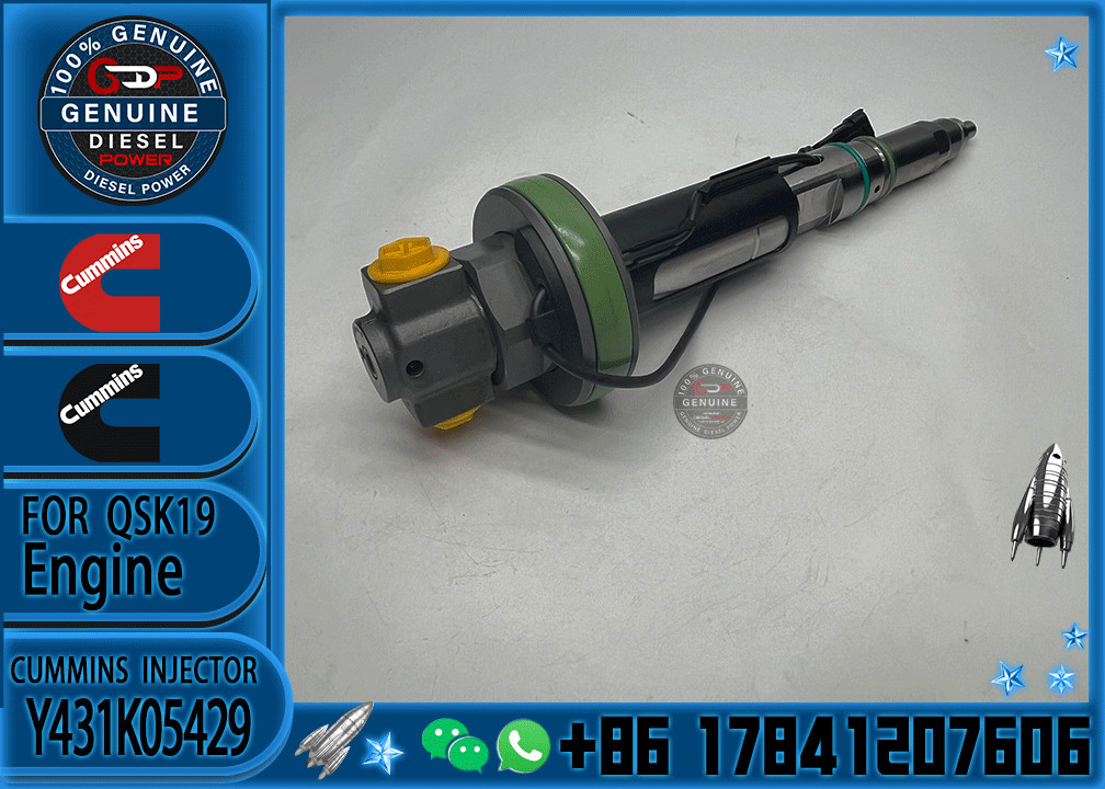 Y431K05417 QSK19 Diesel Engine Common Rail Fuel Injector Y431K05558 4964171 Y431K05429