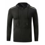 Fitness Men Gym Zipper Hoodies Pullover Breathable 100% Cotton Material For