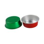 150ml Disposable Aluminum Foil Food Containers Round Colorful Mini Cupcake