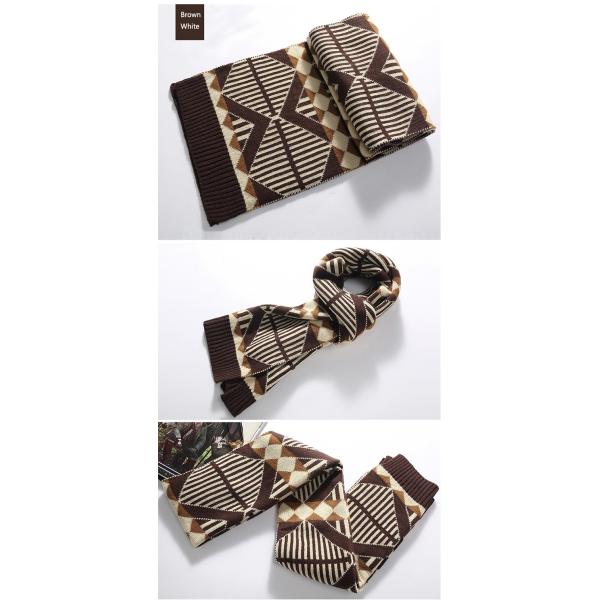 Multicolor Fashionable winter knitting scarf patterns 100% acrylic men scarves