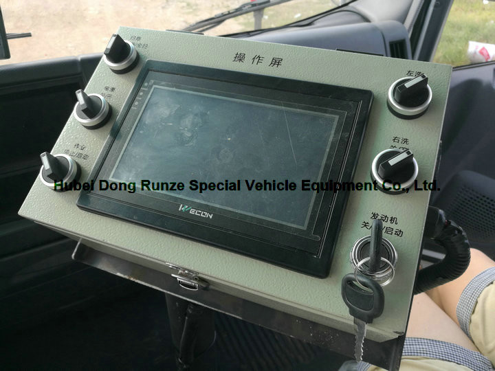 Multifunctional ISUZU Road Cleaning Truck , Vacuum Broom Sweeper Truck