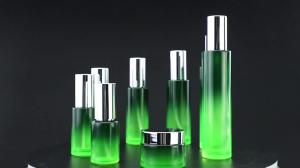 Wholesale 30ml 60ml 120ml Cosmetic Packaging Set Reusable Green Round Shape from china suppliers