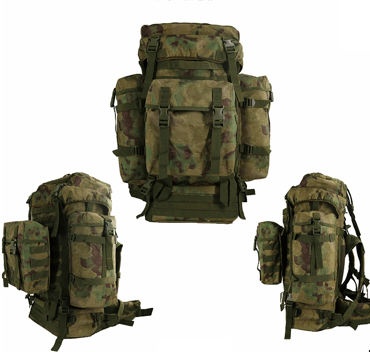Customized Color PVC Lining Material 80L Backpack for Outdoor Sport Adventure