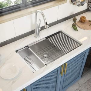 Wholesale 30'' Undermount Ledge Workstation Kitchen Sink 1 Bowl 18 Gauge from china suppliers