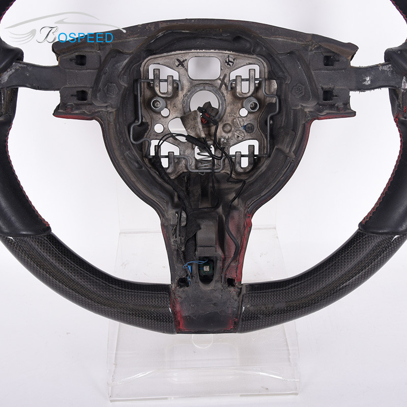 Sports Carbon Fiber Porsche Gt Steering Wheel 3K Twill OEM 38CM