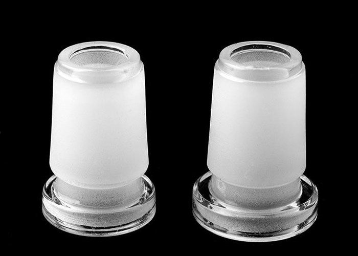 Clear Glass Bongs Accessories 18mm Male To 14mm Female Reducer Mini Converter