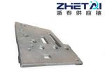 Black Metal Carbon Steel Plate Flame Cutting Parts Customizable German Standard