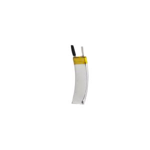 Wholesale Curved Wearable Rechargeable Battery 3.7 V 80mAh LiPo Battery from china suppliers
