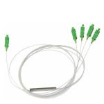 4 Way 0.9MM Steel Tube Plc Splitter , 1x4 Optical Splitter High Reliability