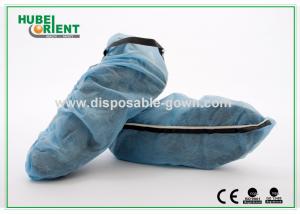 China Blue ESD Disposable use Shoe Protectors With Plastic Conductive Ribbon on sale