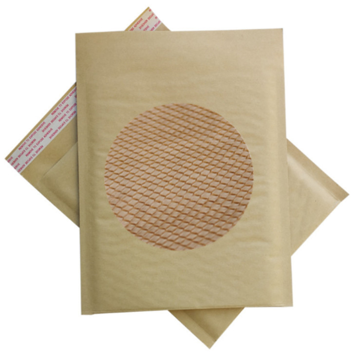 100% Kraft Paper Courier Delivery Bag Honeycomb Paper Cushion Mailer