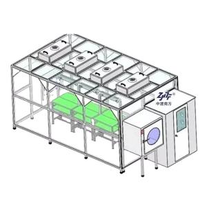 Wholesale Anti Static Prefabricated Modular Clean Rooms 0.5um Particle Dust Free ISO from china suppliers