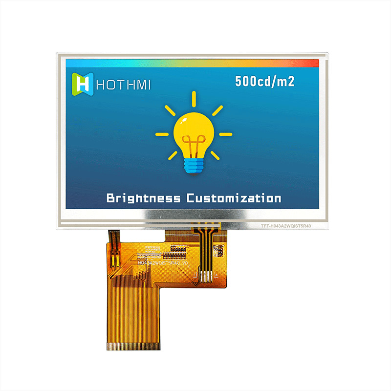 4.3" Inch Resistive Touch Panel Tft Lcd 480x272 Ips Lcd Monitors Tft Lcd Display Manufacturer